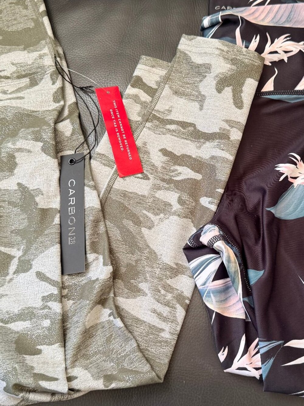 2 Pair of Carbon 38 Leggings. New Never worn